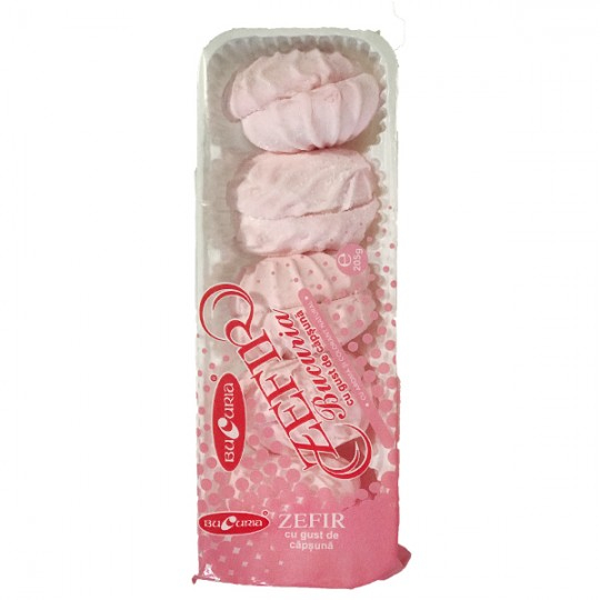 Zefir cu gust de capsuni 195gr
