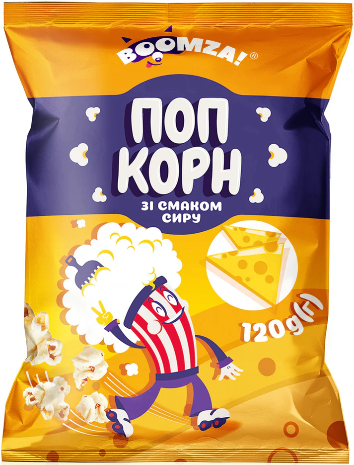 Popcorn cu cascaval Boomza 120gr 