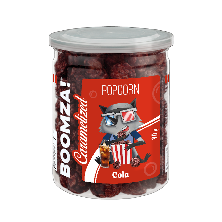 Popcorn caramelizat cu aroma de cola 90gr
